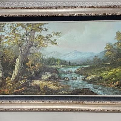 Sale Photo Thumbnail #475: Large oil painting on canvas by Irene Cafieri