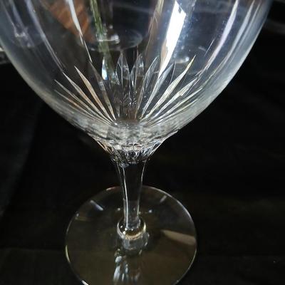 Set of 5 Elegant Tiffin-Franciscan Oaklawn Cut Crystal Wine Glasses