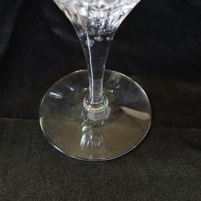 Set of 5 elegant Tiffin-Franciscan Oaklawn Cut Crystal Wine Glasses
