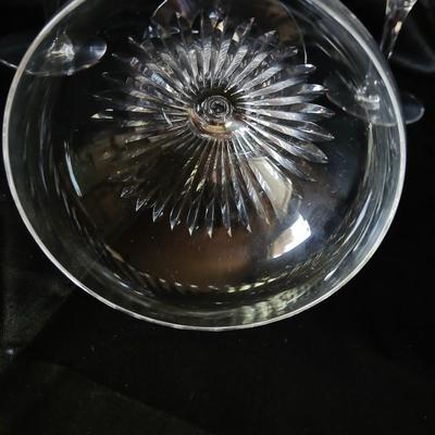 Set of 4 Tiffin-Franciscan Oaklawn Crystal Champagne Coupes