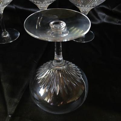 Set of 4 Tiffin-Franciscan Oaklawn Crystal Champagne Coupes