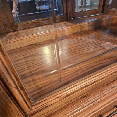 Hamilton Furniture Fairview Collection Oak China Hutch