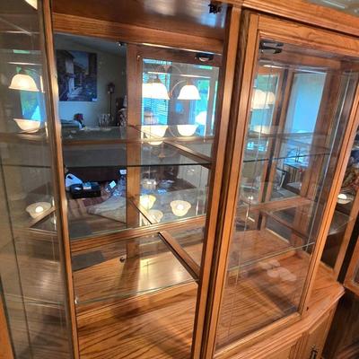 Hamilton Furniture Fairview Collection Oak China Hutch