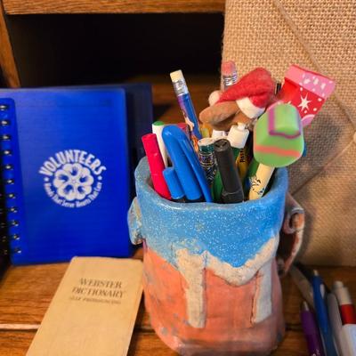 Large Office Supply Lot – Pens, Pencils, Calculator, Phone & More!