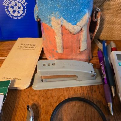 Large Office Supply Lot – Pens, Pencils, Calculator, Phone & More!