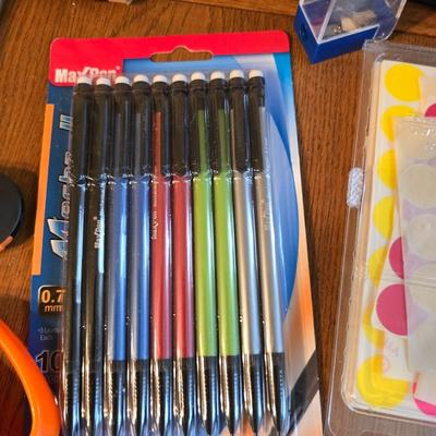 Large Office Supply Lot – Pens, Pencils, Calculator, Phone & More!