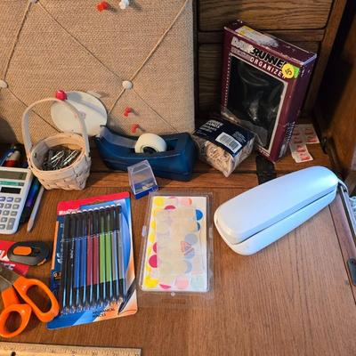 Large Office Supply Lot – Pens, Pencils, Calculator, Phone & More!