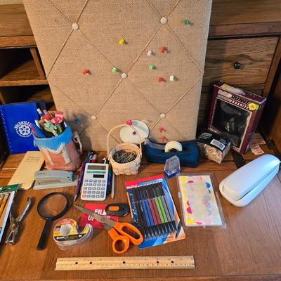 Large Office Supply Lot – Pens, Pencils, Calculator, Phone & More!
