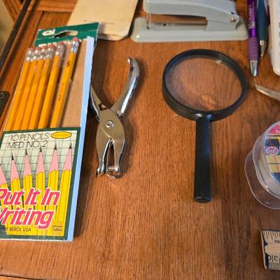 Large Office Supply Lot – Pens, Pencils, Calculator, Phone & More!