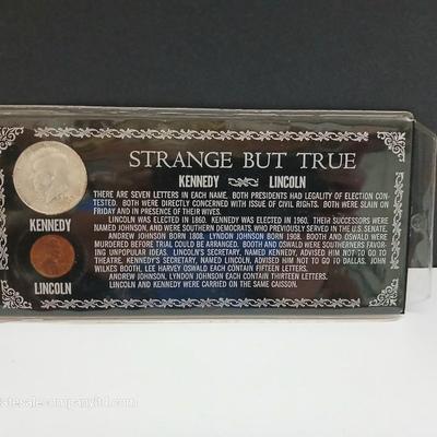 "Strange But True" Lincoln & Kennedy Assassination Coin Set – Historical Coin Display
