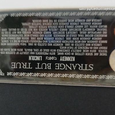 "Strange But True" Lincoln & Kennedy Assassination Coin Set – Historical Coin Display