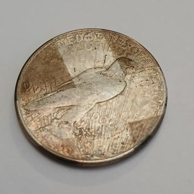 Two 1923 Peace Silver Dollars