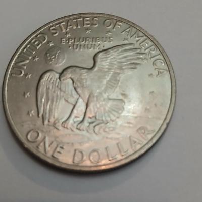 Lot of 3 Eisenhower Dollars – 1971, 1974-D, 1977 – Circulated