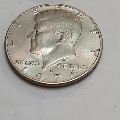 4 Kennedy Half Dollars – 1972 & 1974 – Circulated
