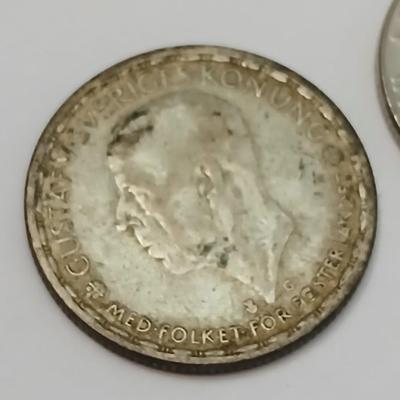 World Coin & Currency Assortment – Sweden, Europe, Canada