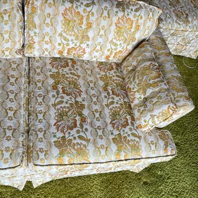 Floral Upholstered Loveseat
