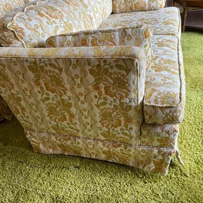 Floral Upholstered Loveseat