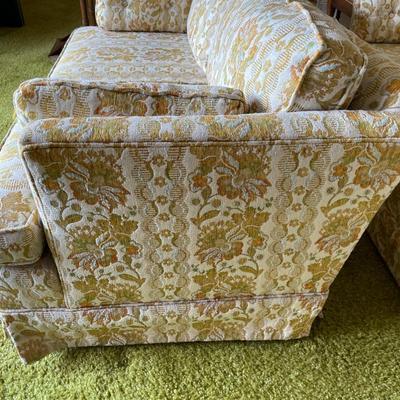 Floral Upholstered Loveseat