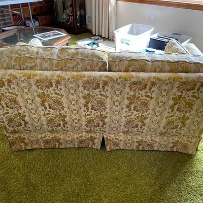Floral Upholstered Loveseat