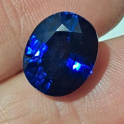 Lab Grown Blue Sapphire 9.07 ct