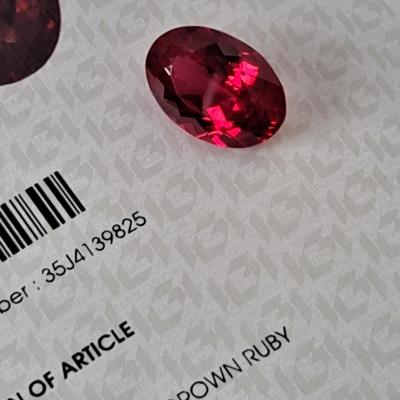 IGI CERTIFIED LAB GROWN RUBY 8.23 CTS