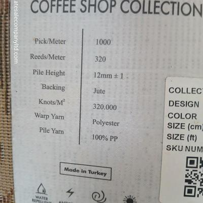 Unique Loom 8 Ft Round Area Rug – Coffee Shop Collection (Beige 1774A)