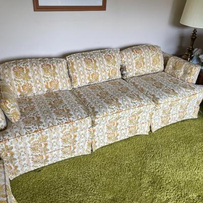 Floral Upholstered Sofa