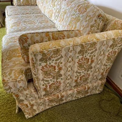 Floral Upholstered Sofa