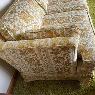 Floral Upholstered Sofa