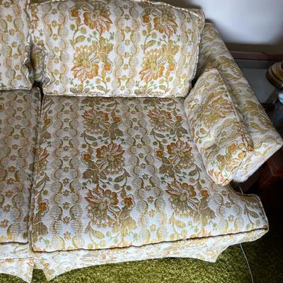 Floral Upholstered Sofa