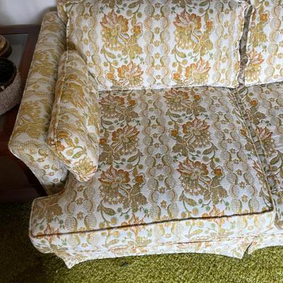 Floral Upholstered Sofa