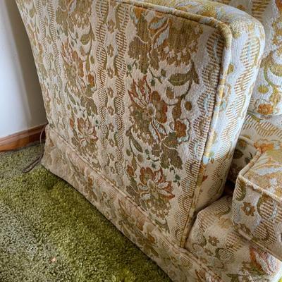Floral Upholstered Sofa