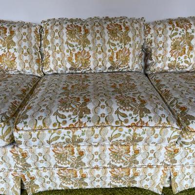 Floral Upholstered Sofa