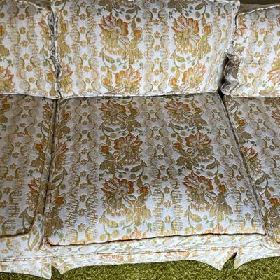 Floral Upholstered Sofa