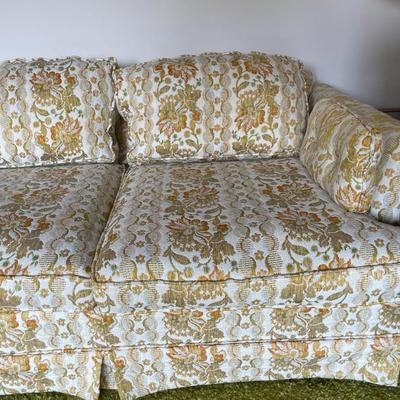 Floral Upholstered Sofa