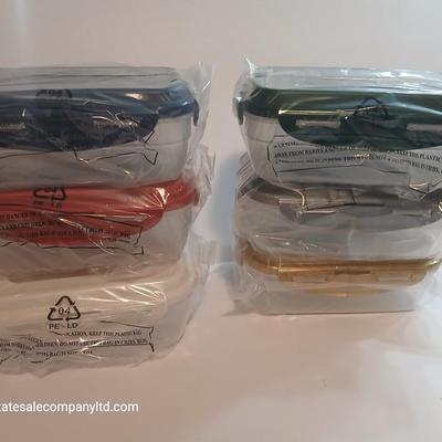 Set of 6 New Lock & Lock Airtight Food Storage Containers – Sealed, BPA-Free