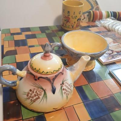 Charming Scandinavian Kitchen Decor Lot – Swedish Cookbook, Tiles, Linens & More