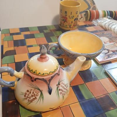 Charming Scandinavian Kitchen Decor Lot – Swedish Cookbook, Tiles, Linens & More