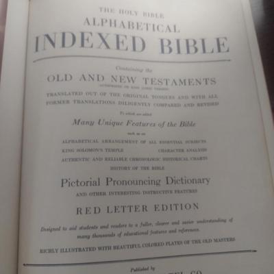 Masonic Red Letter Edition Holy Bible Cyclopedic Indexed