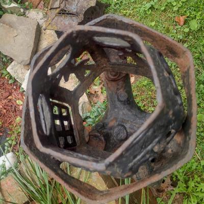 Vintage Cast Metal Outdoor Lantern