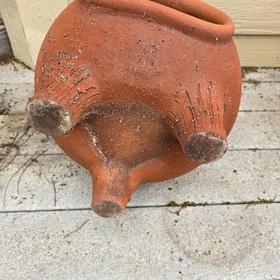 Outdoor Patio Lot – Terracotta Chiminea Planter & Bliss Zero Gravity Recliner