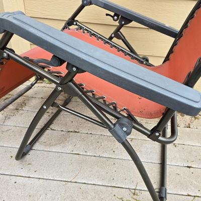 Outdoor Patio Lot – Terracotta Chiminea Planter & Bliss Zero Gravity Recliner