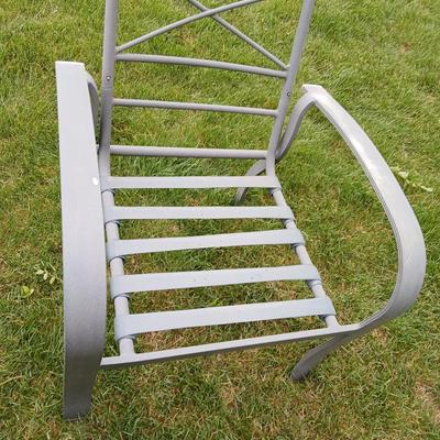 6-Piece Outdoor Patio Set – Glass Top Table & Cushioned Chairs