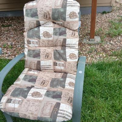 6-Piece Outdoor Patio Set – Glass Top Table & Cushioned Chairs