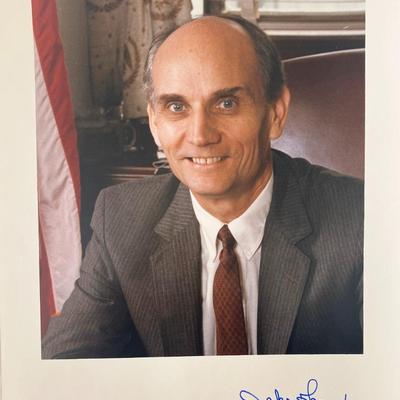 Senator Jake Garn signed photo