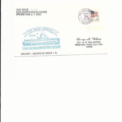 U.S.S. South Carolina - First Day Cover - 1979