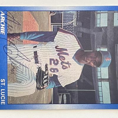 Mets Archie Corbin signed 1990 Star #4 trading card