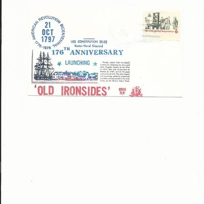 U.S.S. Constitution 176th Anniversary - First Day Cover