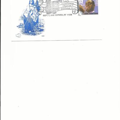 Louis Armstong - Commemorative First Day Cover - Corona, NY - 1995