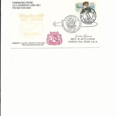 U.S.S. Silversides - First Day Cover - 1983 - Port Everglades Station, FL